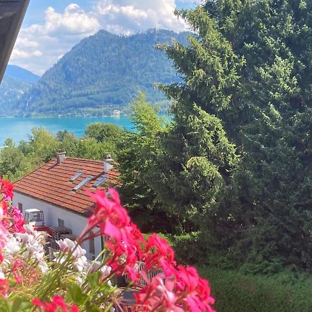 Ferienwohnung Mit Seeblick, Unterach Am Attersse Unterach am Attersee Exterior foto